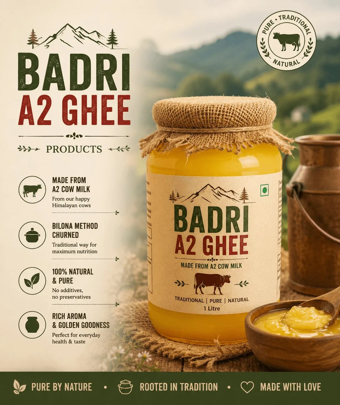 A2 Ghee jar
